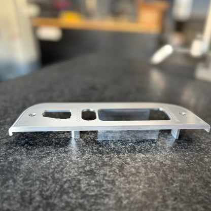 Premium brushed billet window switch bezel for OBS Ford 4 door trucks. Option: with Mirror Control