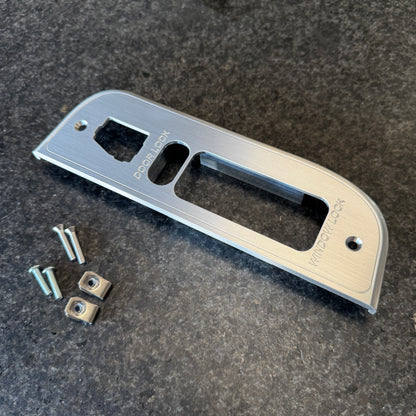 Install hardware included with the billet OBS Ford window switch bezel for 4 door trucks. Option: with Mirror Control