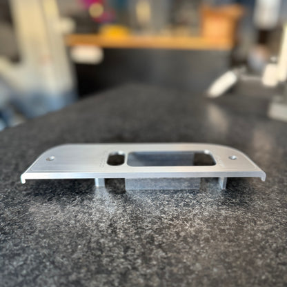 Premium brushed billet window switch bezel for OBS Ford 4 door trucks. Option: No mirror control