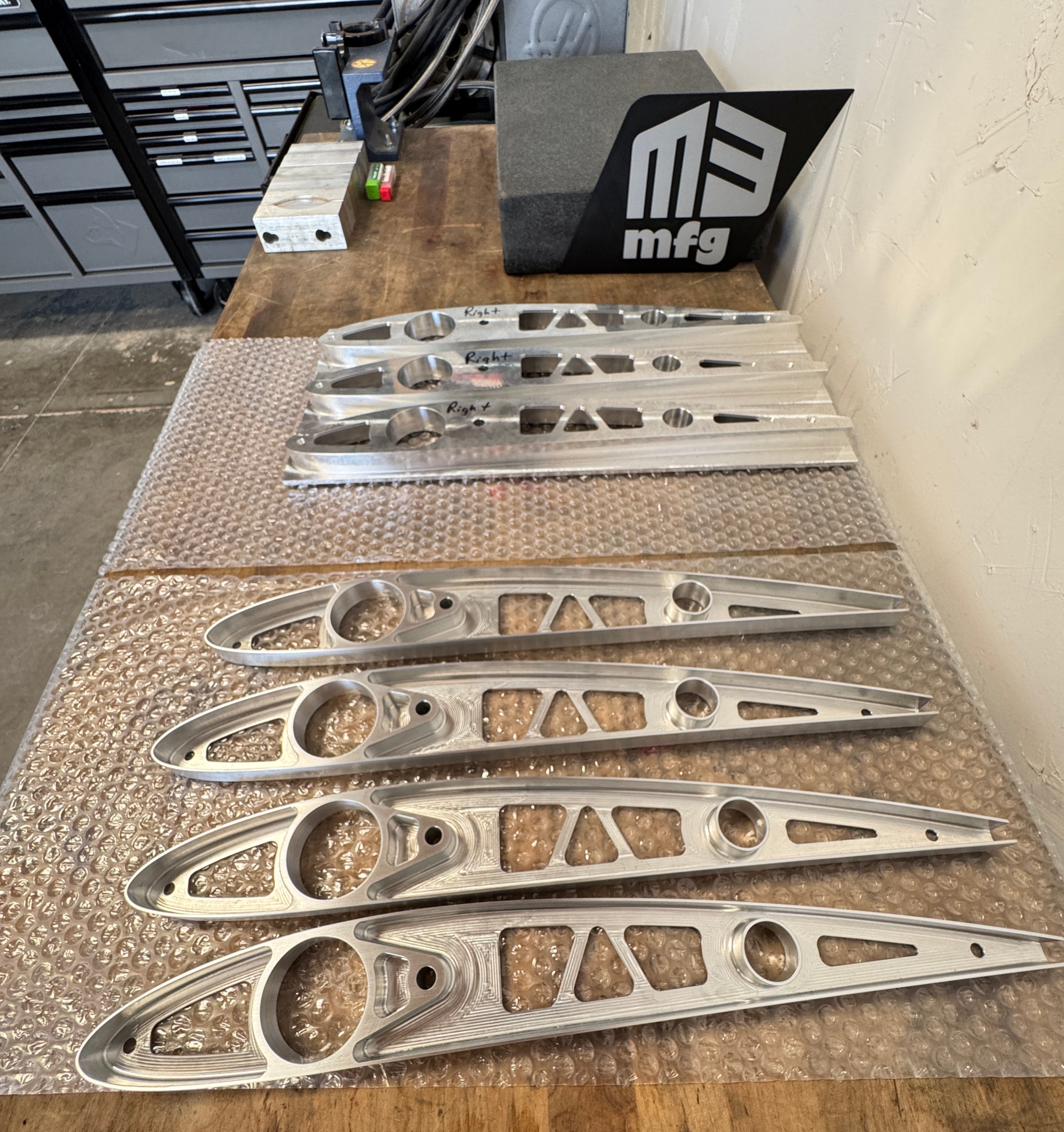 wing ribs for a race car